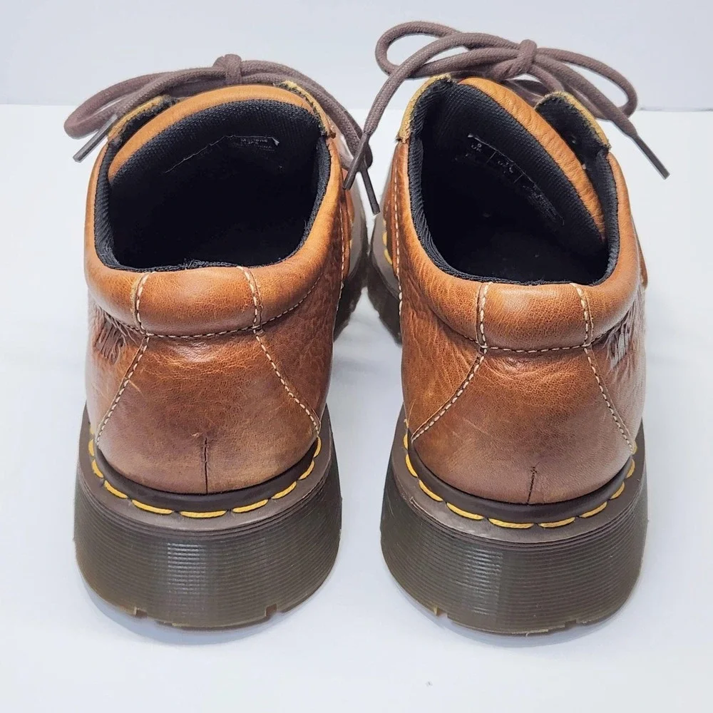 Dr. Martens Shoes Mens Size 10 Brown Leather Lace Up Chunky Sole Casual 11306